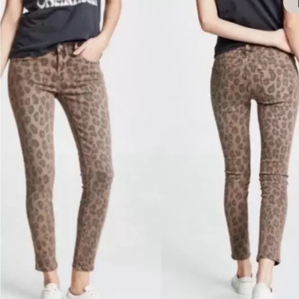 New Blank leopard cropped jeans